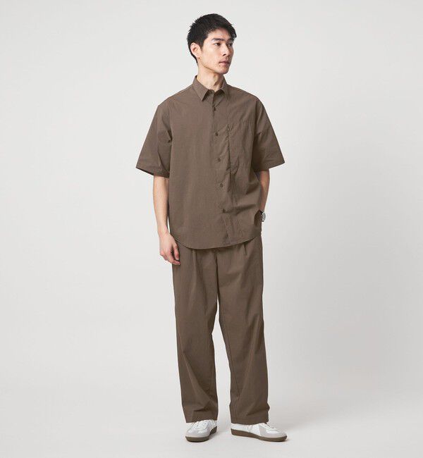 UNITED ARROWS green label relaxing「WONDER CLOTH ジャストルーズ レギュラーカラー 半袖 シャツ -ストレッチ・接触冷感・吸水速乾-」|シャツ・ブラウス|