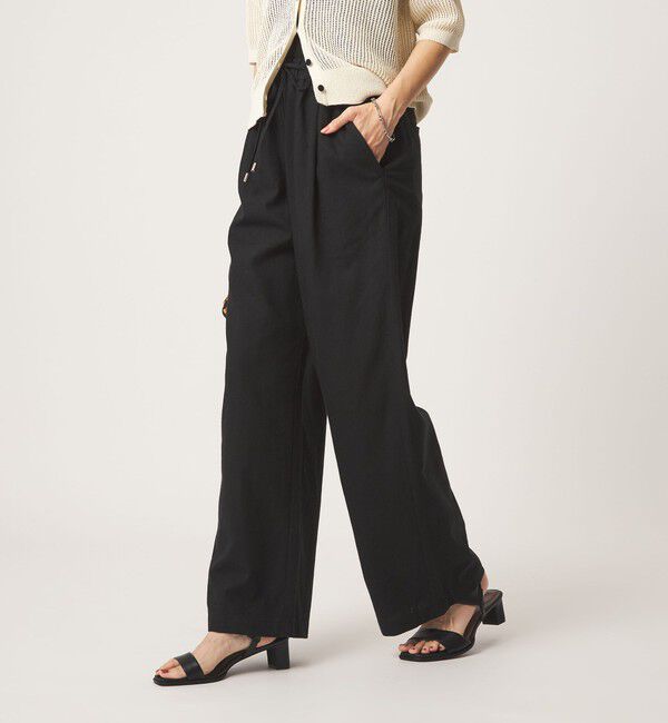 UNITED ARROWS green label relaxing「［size SHORT/TALLあり］BREEZE LINEN ブリーズリネン ワイド パンツ」|その他|