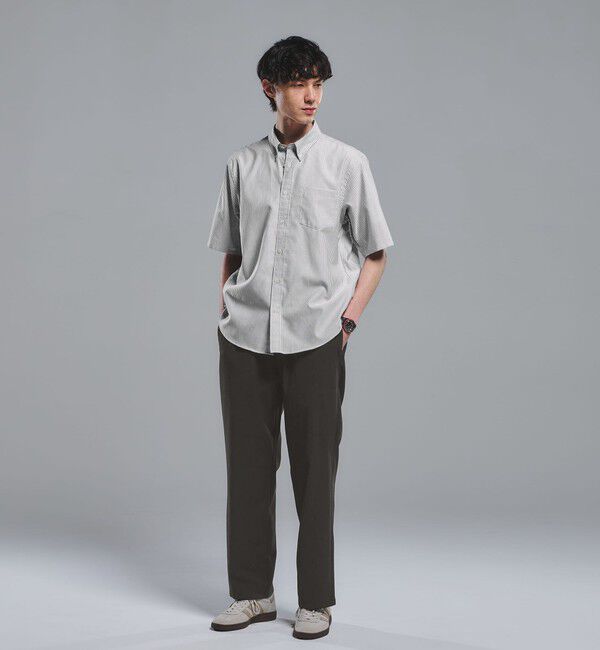 UNITED ARROWS green label relaxing「W/R オックス ボタンダウン 半袖 シャツ」|シャツ・ブラウス|