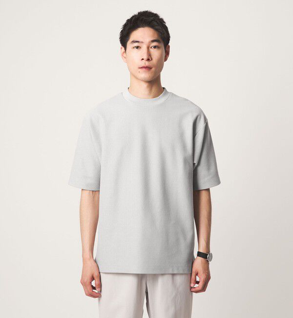 UNITED ARROWS green label relaxing「GIZA ハニカム クルーネック 半袖 Tシャツ」|Tシャツ・カットソー|