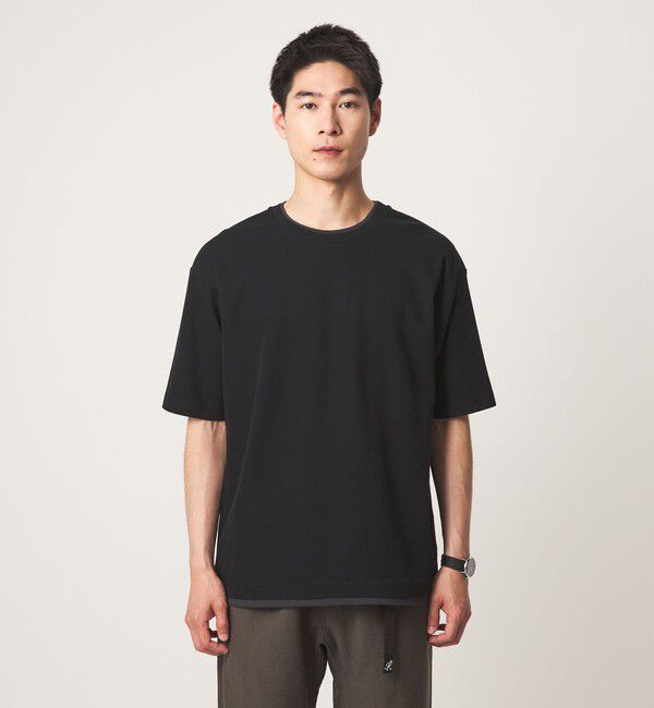 UNITED ARROWS green label relaxing「ピケ フェイクレイヤード クルーネック 半袖 Ｔシャツ」|Tシャツ・カットソー|