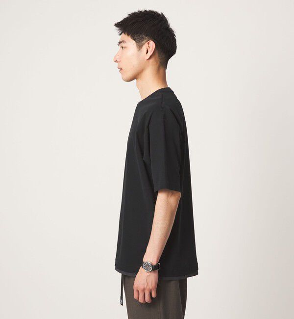 UNITED ARROWS green label relaxing「ピケ フェイクレイヤード クルーネック 半袖 Ｔシャツ」|Tシャツ・カットソー|