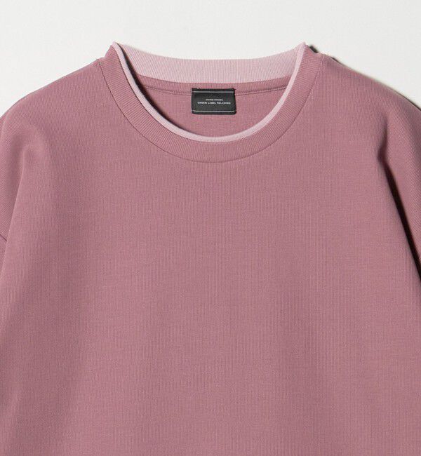 UNITED ARROWS green label relaxing「ピケ フェイクレイヤード クルーネック 半袖 Ｔシャツ」|Tシャツ・カットソー|