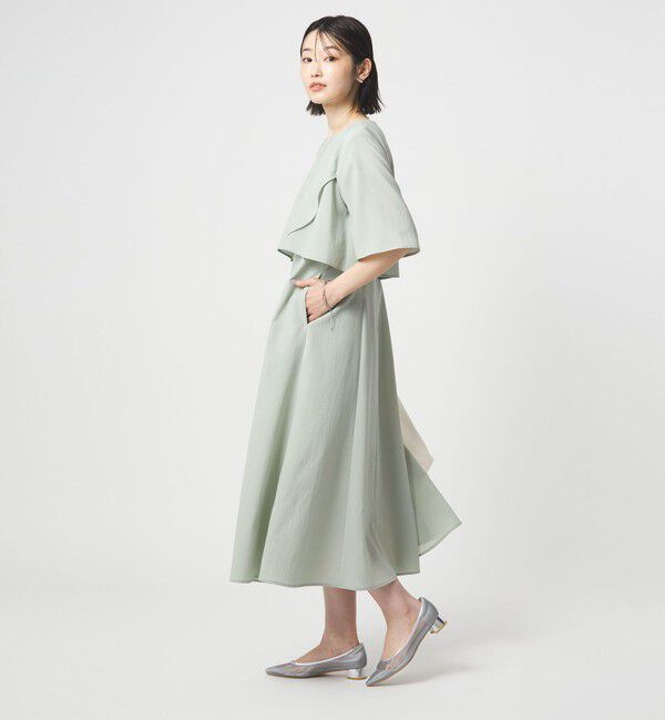 UNITED ARROWS green label relaxing「ケープ ナローフレア ワンピース」|ワンピース|