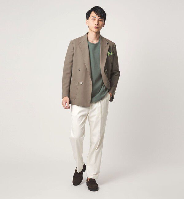 UNITED ARROWS green label relaxing「【別注】＜Brooks Brothers＞GLR カノコ クルーネック Tシャツ」|Tシャツ・カットソー|