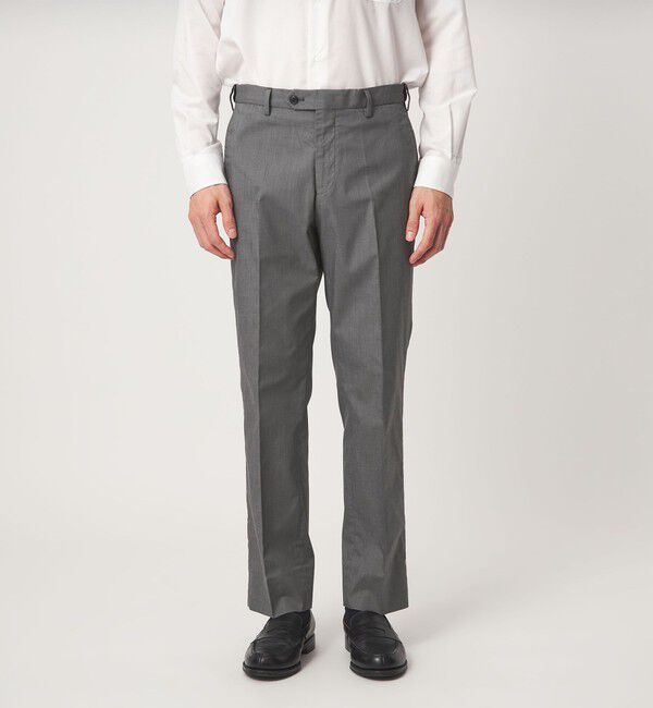 UNITED ARROWS green label relaxing「A+ COOL シャークスキン スタンダード アジャスター NP スラックス -ストレッチ・接触冷感・クリースキープ」|スラックス|