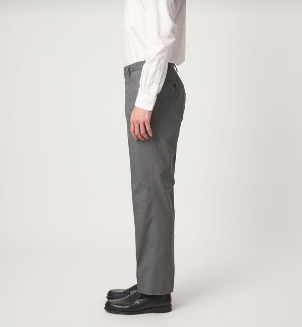 UNITED ARROWS green label relaxing「A+ COOL シャークスキン スタンダード アジャスター NP スラックス -ストレッチ・接触冷感・クリースキープ」|スラックス|