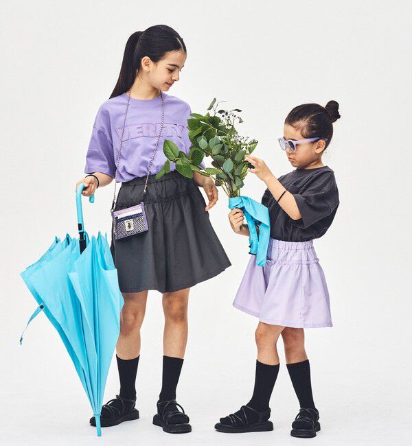 UNITED ARROWS green label relaxing「【スタメンシリーズ】タッサーフリルキュロット / キッズ  100cm-160cm」|その他|DK.GRAY