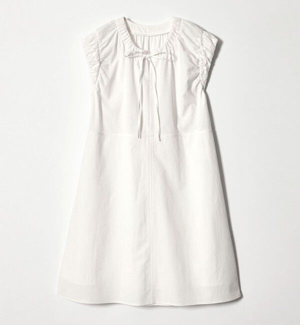 EMMEL REFINES「＜EMMEL REFINES＞EM ギャザースリーブ キリカエ ミニワンピース」|ワンピース|