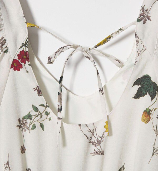 EMMEL REFINES「＜EMMEL REFINES＞EM フラワープリント ギャザーパフスリーブ ワンピース」|ワンピース|