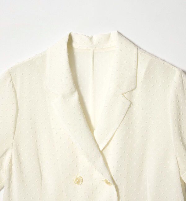 EMMEL REFINES「＜EMMEL REFINES＞EM カットGGT シアー ジャケット」|テーラードジャケット|