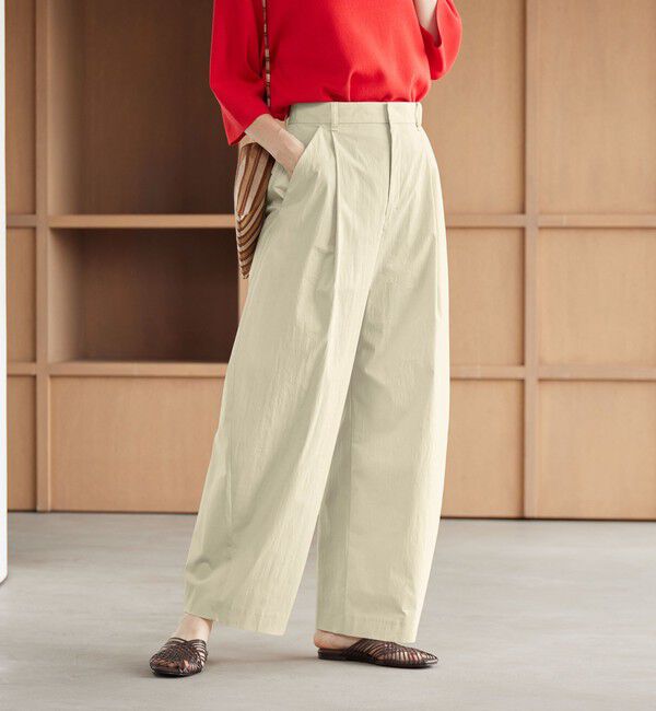 BEAUTY&YOUTH UNITED ARROWS「タックカーブパンツ ウォッシャブル 接触冷感」|その他|