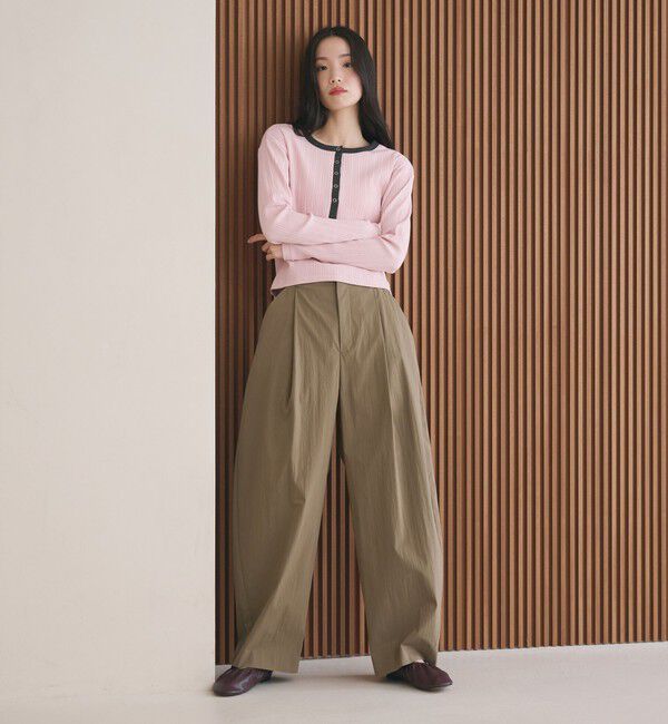 BEAUTY&YOUTH UNITED ARROWS「タックカーブパンツ ウォッシャブル 接触冷感」|その他|