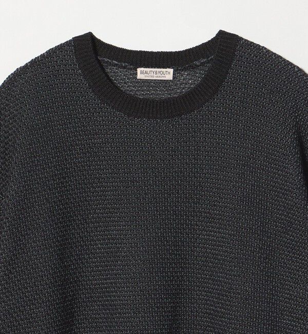 BEAUTY&YOUTH UNITED ARROWS「ダイアゴナル ウェーブ パターン クルーネック ニット」|ニット・セーター|