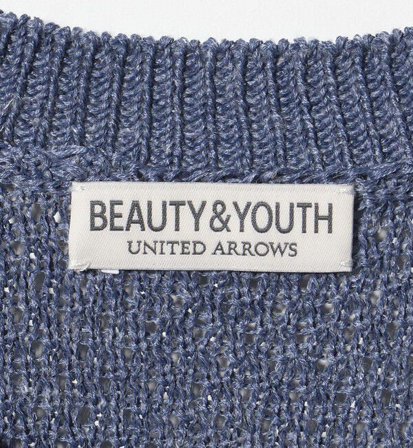 BEAUTY&YOUTH UNITED ARROWS「ダイアゴナル ウェーブ パターン クルーネック ニット」|ニット・セーター|