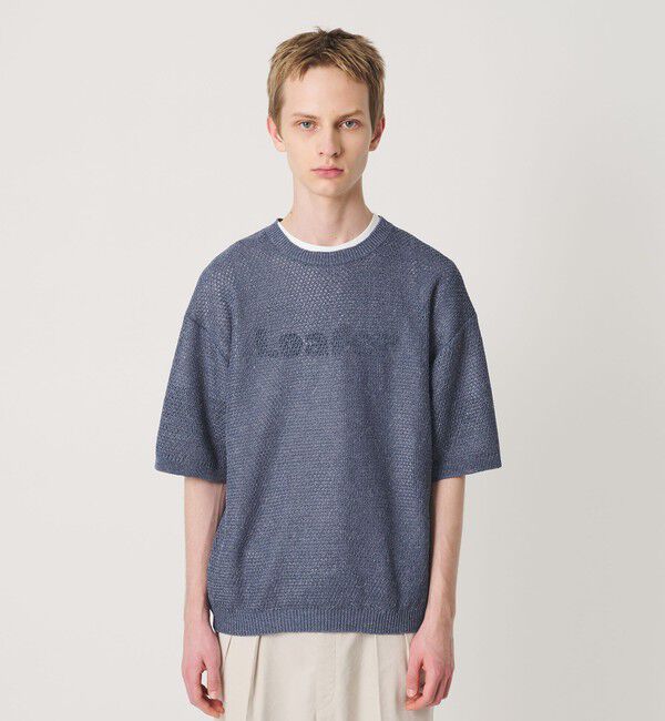 BEAUTY&YOUTH UNITED ARROWS「ダイアゴナル ウェーブ パターン クルーネック ニット」|ニット・セーター|