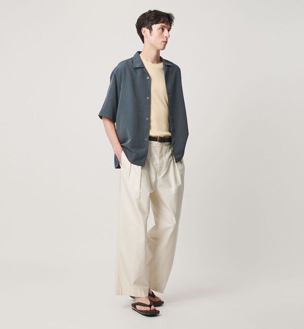 BEAUTY&YOUTH UNITED ARROWS「シルキータッチ ナロー オープンカラー シャツ FORM型」|シャツ・ブラウス|