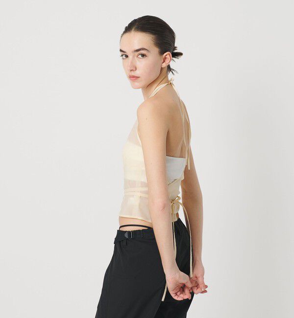 ATTISESSION「＜ATTISESSION＞N/PU シアー ホルターネック トップス」|シャツ・ブラウス|