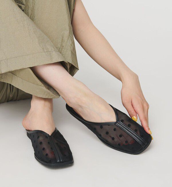 BEAUTY&YOUTH UNITED ARROWS「チュール スライダー サンダル」|サンダル|