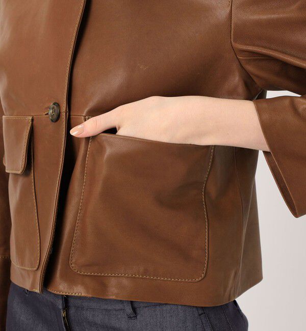 TOMORROWLAND collection「セミベジタブルレザー サックジャケット」|その他|