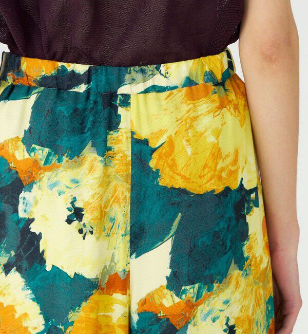 Ballsey「スカンブルフラワープリント タックワイドパンツ」|その他|