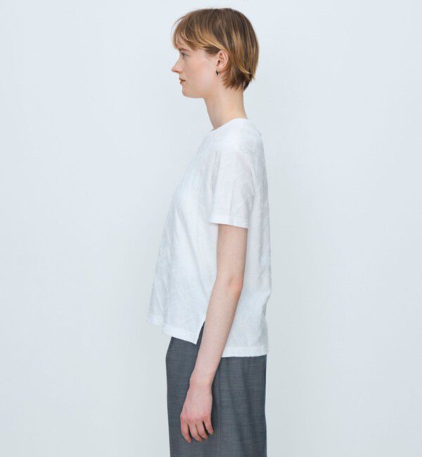 TOMORROWLAND collection「ジオメトリックカットジャージー クルーネックプルオーバー」|Tシャツ・カットソー|