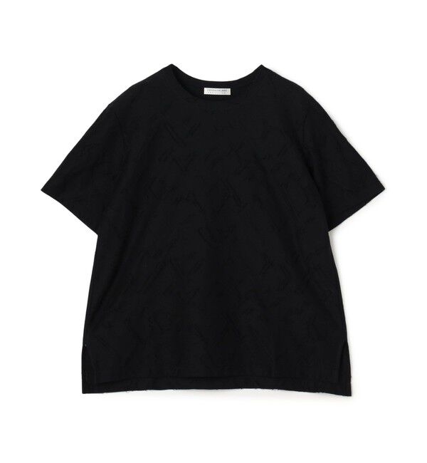 TOMORROWLAND collection「ジオメトリックカットジャージー クルーネックプルオーバー」|Tシャツ・カットソー|19 ブラック