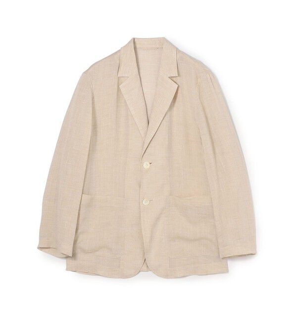 MACPHEE「プレーンラミー シアージャケット」|テーラードジャケット|41 ライトベージュ