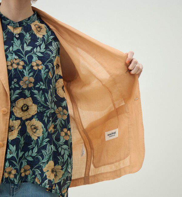 MACPHEE「プレーンラミー シアージャケット」|テーラードジャケット|