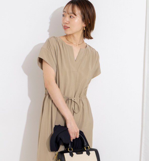 NOLLEY'S「ウォッシャブル前タックワンピース」|ワンピース|