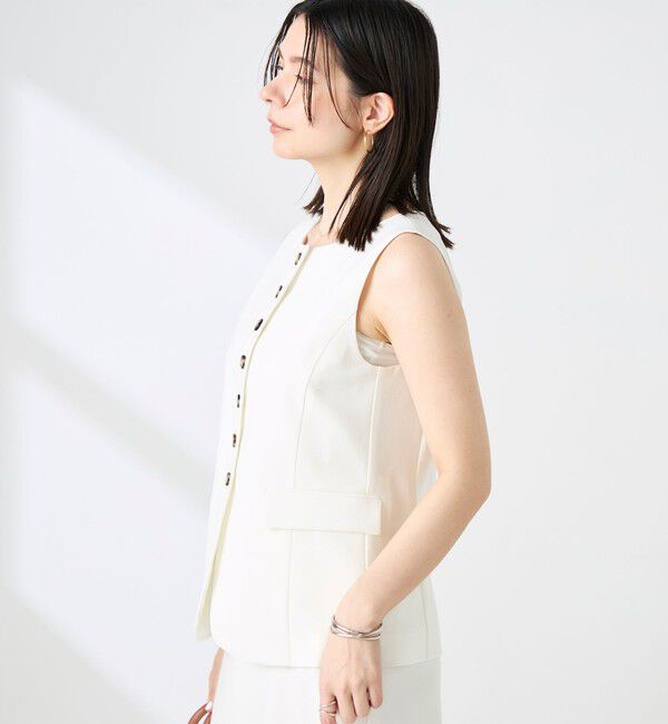 NOLLEY'S sophi「《セットアップ対応》ウォッシャブルドライシャンタンジレ」|ベスト・ジレ|