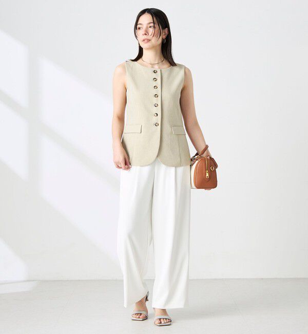 NOLLEY'S sophi「《セットアップ対応》ウォッシャブルドライシャンタンジレ」|ベスト・ジレ|