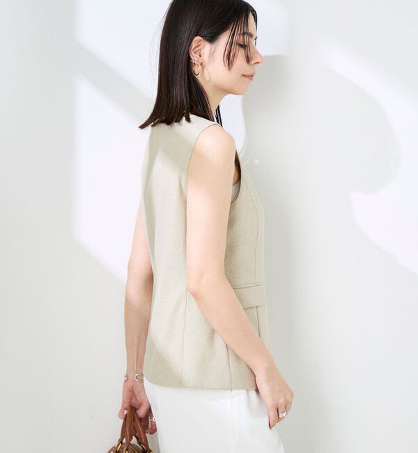 NOLLEY'S sophi「《セットアップ対応》ウォッシャブルドライシャンタンジレ」|ベスト・ジレ|