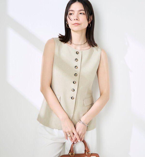 NOLLEY'S sophi「《セットアップ対応》ウォッシャブルドライシャンタンジレ」|ベスト・ジレ|