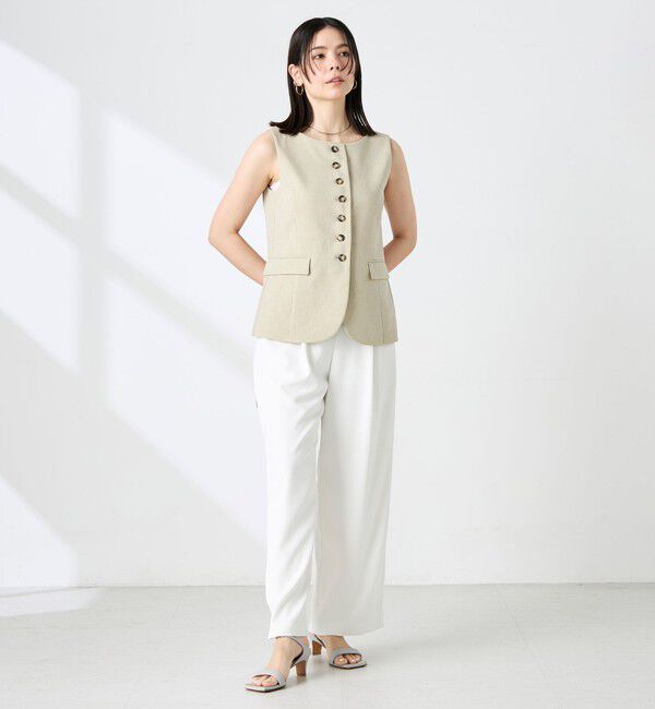 NOLLEY'S sophi「《セットアップ対応》ウォッシャブルドライシャンタンジレ」|ベスト・ジレ|
