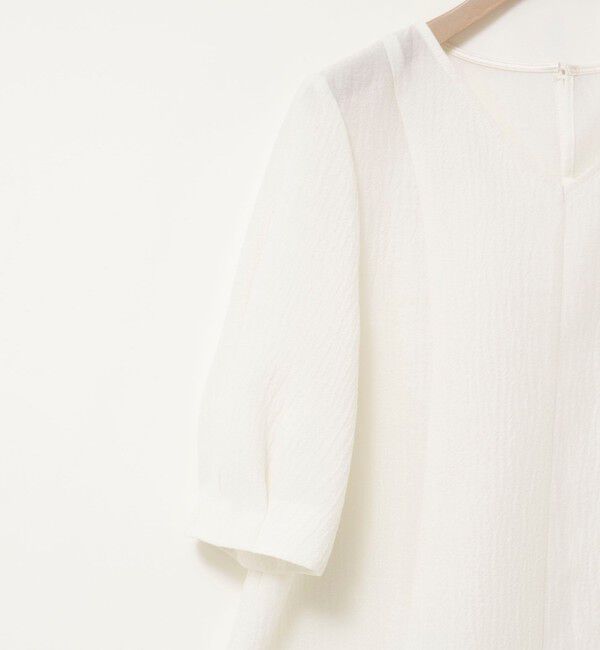 NOLLEY'S sophi「ウォッシャブルポコポコジャガードオーガンジープルオーバー」|シャツ・ブラウス|