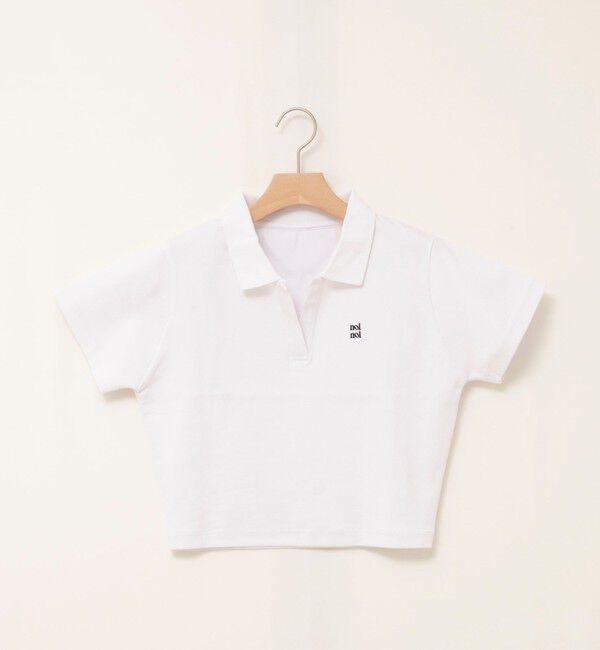 NOLLEY'S「【nolnol/ノルノル】ウォッシャブルスキッパーショートポロTee」|ポロシャツ|