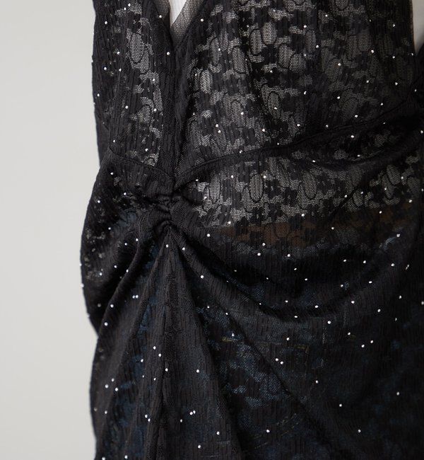  「シャイニーレースタンクワンピ」|Tシャツ・カットソー|