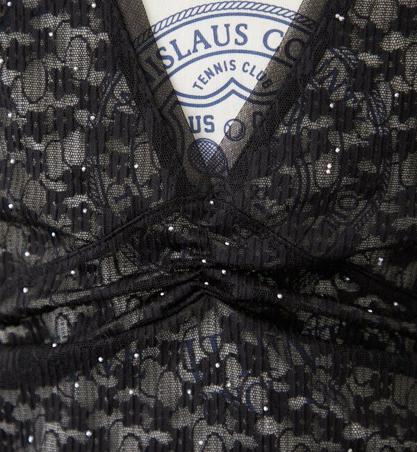  「シャイニーレースタンクワンピ」|Tシャツ・カットソー|