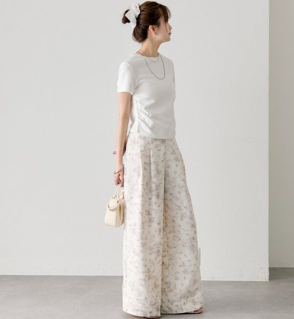  「フラワータックパンツ」|チノ|