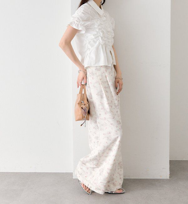  「フラワータックパンツ」|チノ|