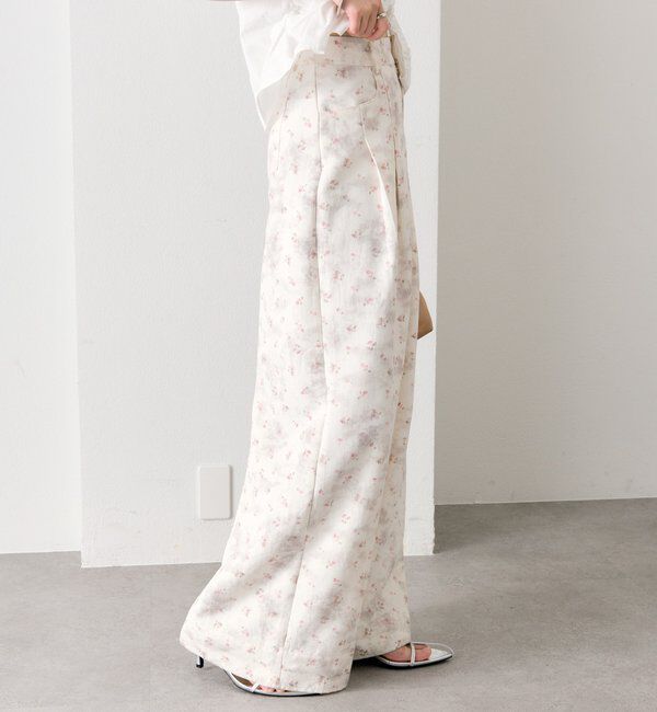  「フラワータックパンツ」|チノ|