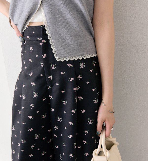  「フラワータックパンツ」|チノ|