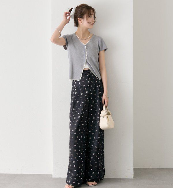  「フラワータックパンツ」|チノ|