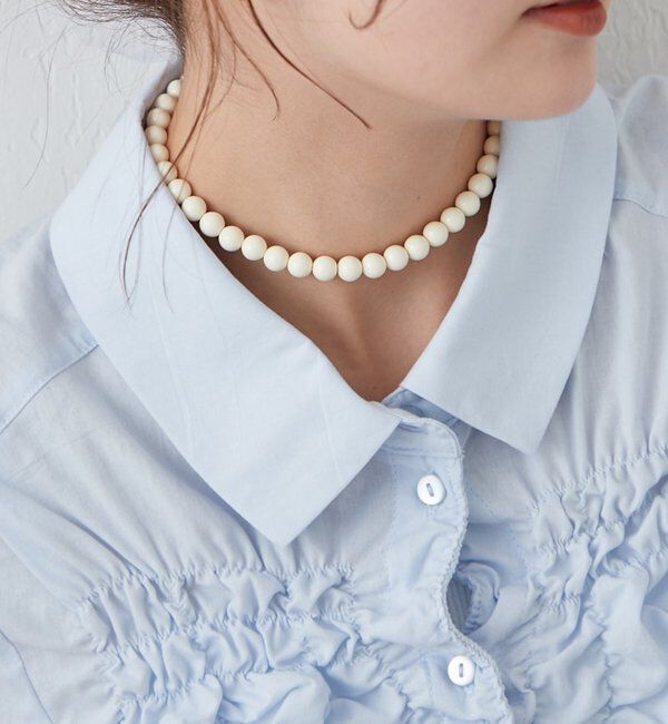  「Lara オーガンジーリボンネックレス」|リング|