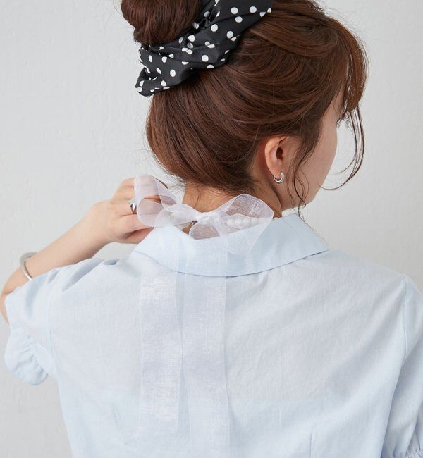  「Lara オーガンジーリボンネックレス」|リング|