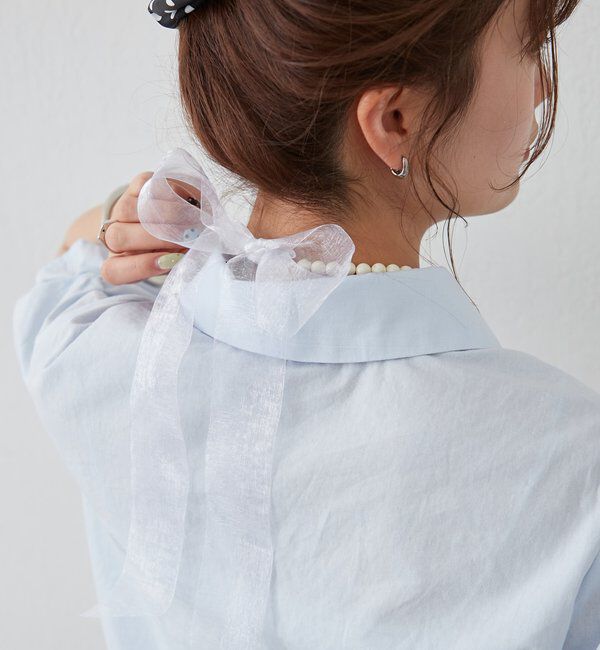  「Lara オーガンジーリボンネックレス」|リング|
