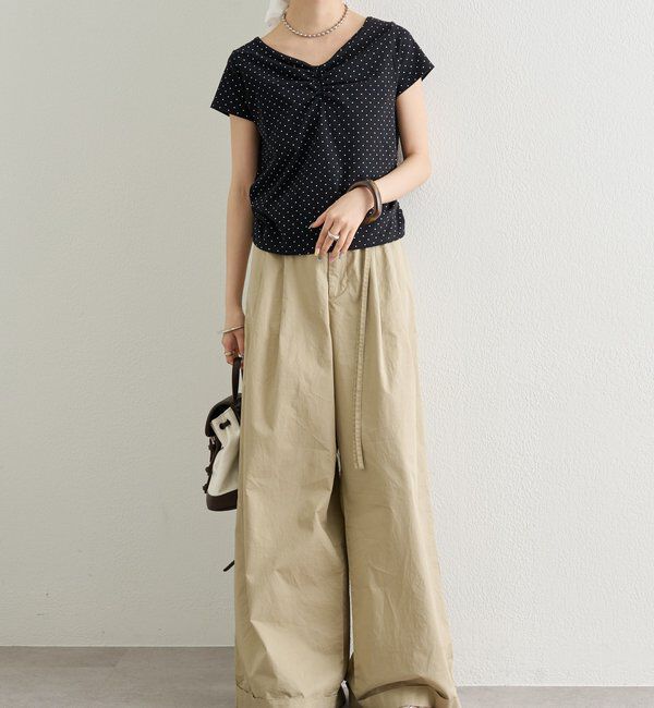  「ドットプリント半袖Tシャツ」|Tシャツ・カットソー|