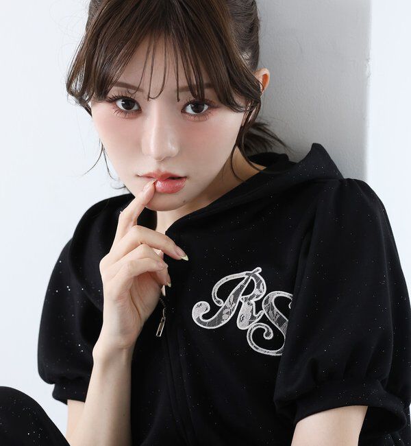  「【セットアップ可能】バックロゴ刺繍サイドカットラメスウェットパンツ」|その他|