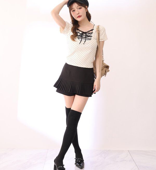  「レースアップテレコトップス」|プルオーバー|